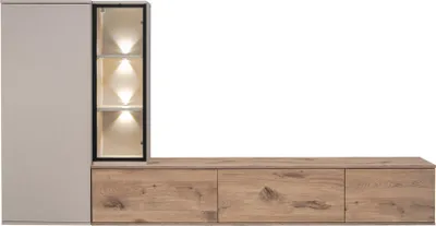Produktbild von Wohnzimmerwand ATHOLIA - Viking Oak / Kaschmir