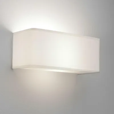 Image de Applique Ashino avec interrupteur Abat-jour blanc Applique Lampes