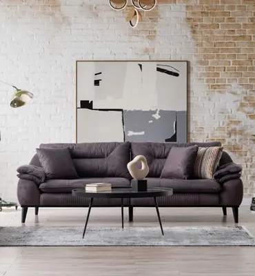 Immagine prodotto di Divano a tre posti Divano da salotto Accogliente divano a tre posti Comfort Divano moderno Relax