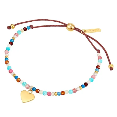 Produktbild von Eastside Armband Herz Edelstahl Apatit 16 - 21 cm, flexibel einstellbar 50050007
