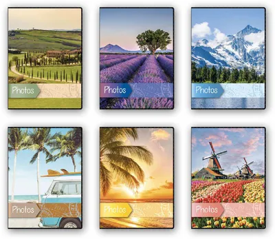 Produktbild von ZEP Einsteckalbum Viaggio 64 Fotos 11x16 cm Softcover Schwarz