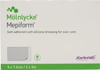 Produktbild von Mölnlycke Mepiform® Narbenverband 5 x 7,5 cm PZN: 08655574