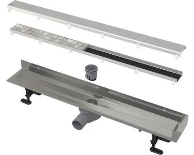 Obrázek produktu pro Sprchový žlab včetně mřížky Alcadrain 1010 mm APZ23-DOUBLE9-950
