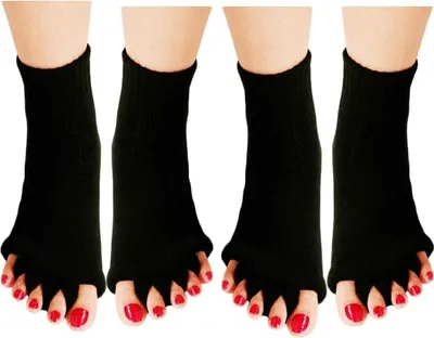 Produktbild von Zehentrenner, Yoga, Fitnessstudio, Sportmassage, Fußausrichtungssocken, 2 Paar