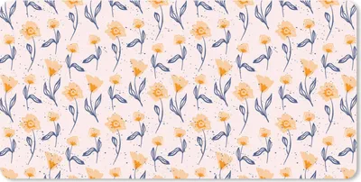 Produktbild von MuchoWow® Schreibtischunterlage Blumen - Muster - Sommer 80x40 cm - XXL Mauspad - Gaming Mauspad