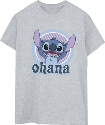 Produktbild von Disney - "Ohana" T-Shirt für Damen BI30268 (L) (Grau)