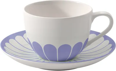 Produktbild von Villeroy & Boch Fleur Bleu Kaffeetasse mit Untertasse 160 ml