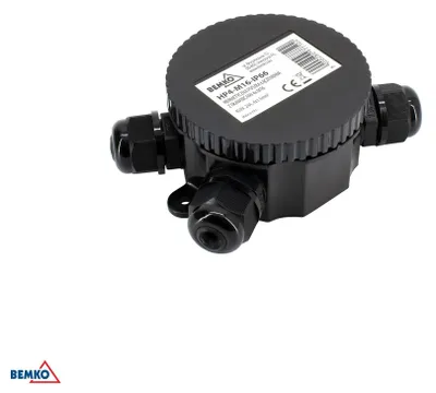 Obrázek produktu pro Hermetická propojovací krabice s kabelovými vývodkami IP66 E04-HP4-M16-IP66