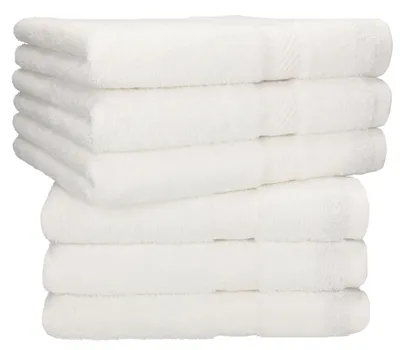 Produktbild von Betz 6 Stück Handtücher 50x100 cm PALERMO 100% Baumwolle  Farbe: weiß