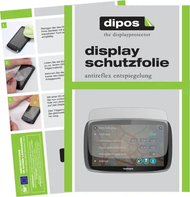 Produktbild von 3x Schutzfolie für TomTom Pro 7250 matt Displayschutzfolie Folie Display Schutz dipos