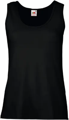 Produktbild von Fruit of the Loom - Lady-Fit Valueweight Vest - Black - L
