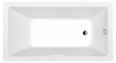 Productafbeelding van Polysan NOEMI rechthoekig bad, 160x80x39 cm, wit