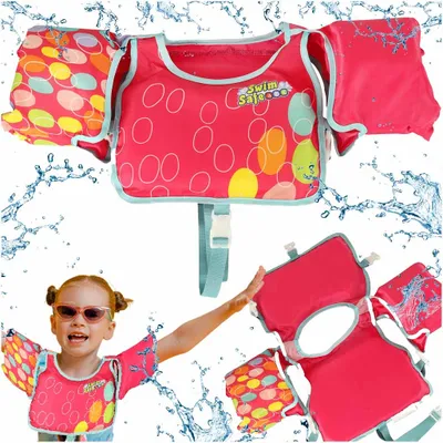 Image de Gilet de natation rose Aquastar avec manches