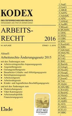 Immagine prodotto di KODEX Arbeitsrecht 2016 (f. Österreich)