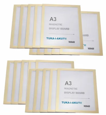 Imagen del producto de TUKA-i-AKUT, marco informativo autoadhesivo de 20x20 cm, con cierre magnético y bolsillo para insertar documentos