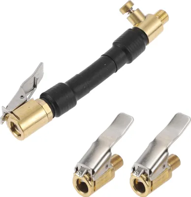 Produktbild von für Auto Motorrad Fahrrad Reifenfüller Verlängerungsschlauch 0,305inx32TPI Luftkompressor Verlängerungsschlauch Adapter Reifenventil Schwarz 3,94 Zoll 12,6 mm OD