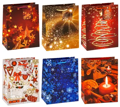 Produktbild von TSI 83018-SG 12 Geschenktaschen Weihnachten Serie 8 Motiv