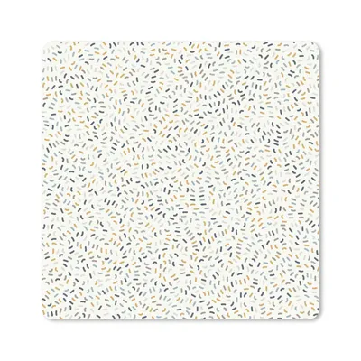 Produktbild von MuchoWow® Mauspad Mousepad Muster - Konfetti - Pastell 20x20 cm - Mousepads - Maus Mat - Pad - Mausunterlage - Desk Mat - Bureauartikeln