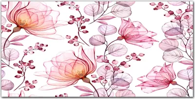 Produktbild von Coloray Bild aus Leinwand 100x50 Leinwand Dekoration - Blumen Zweig