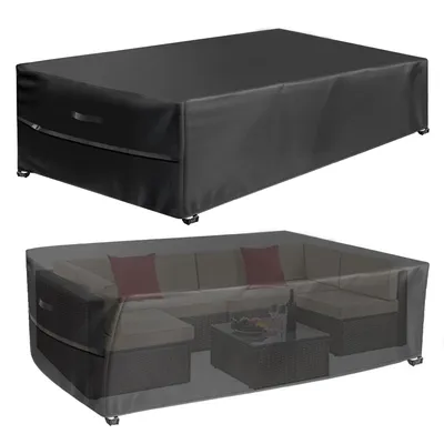 Produktbild von Gartenmöbel Abdeckung 228x165x74cm, 420D Wasserdicht Wetterfest Schutzhülle, Abdeckplane für Gartentische, Sofa Sitzgruppe
