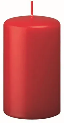 Produktbild von Flachkopf-Stumpenkerzen Rot 200 x Ø 100 mm, 4 Stück