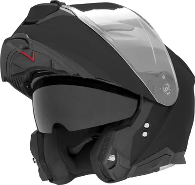 Produktbild von NOX N967 Solid Klapphelm XXL Schwarz Matt mit Sonnenblende