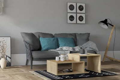 Produktbild von Skye Decor, Holly - Sapphire, Couchtisch, Saphir, 100 % MELAMINBESCHICHTETE SPANPLATTEN, 80 x 50 x 40 cm