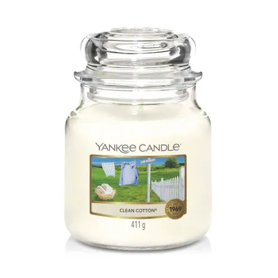 Produktbild von 'YANKEE CANDLE Clean Baumwolle®', Medium Jar (411g)
