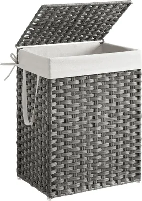 Produktbild von SONGMICS Wäschekorb, mit Griffen, faltbar, Wäschesack herausnehmbar, 90 L