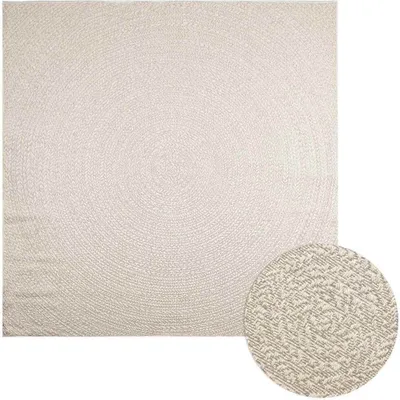 Produktbild von Möbel Teppich ZIZUR Creme 240x240 cm Jute-Optik Indoor und Outdoor - Designerteppiche 4010382