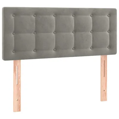 Produktbild von Kopfteil Hellgrau 80x5x78/88 cm Samt