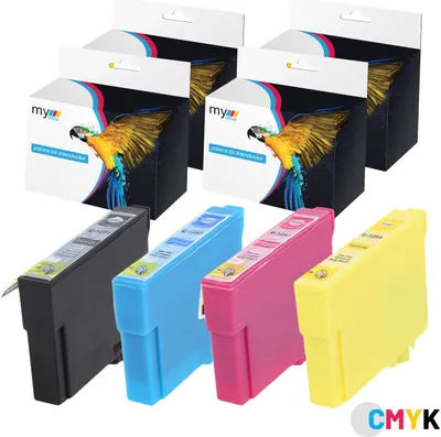 Produktbild von x4 Tinten "T1281-4" My Office für Epson Stylus BX305F SX230 SX420W SX430W SX435W