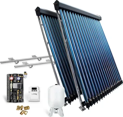 Produktbild von Röhrenkollektor Solarpaket Vakuumröhrenkollektor HP30-2 9,78 m² Flachdach Solar