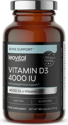 Obrázek produktu pro Polleo Vitamin D3 4000 IU, 180 kapslí