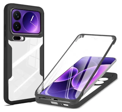 A phone case is shown from two angles against a white background.