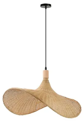 Image de Immax BOHO SOMBRERO, suspension design, 70 cm, E27, rotin naturel