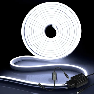 Zdjęcie produktu dla Listwa LED 5 metrów, silikonowa, IP65, chłodna biel, możliwość regulacji jasności