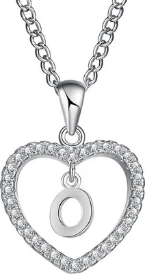 Produktbild von Elegante Halskette Buchstabe O/Silber für Damen KP5172