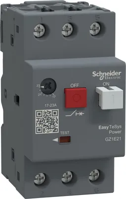 Zdjęcie produktu dla Wyłącznik silnikowy 3-biegunowy 9kW 17-23A Schneider GZ1E21