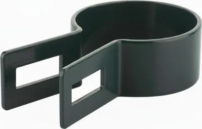 Zdjęcie produktu dla LogistSystem Obejma końcowa okrągła ?42mm - Antracyt Obejma ogrodzeniowa do słupków ogrodzeniowych - Mocowanie paneli siatkowych - Obejmy ogrodzeniowe Obejma usztywniająca Obejma słupkowa