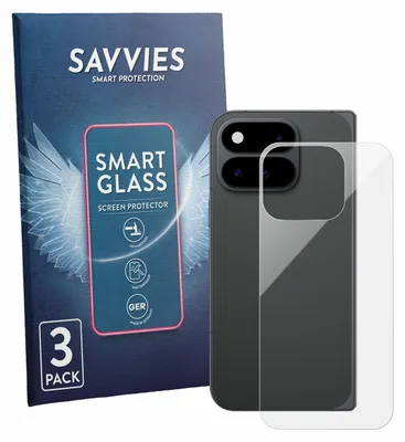 Produktbild von 3x Savvies Schutzglas Folie für Google Pixel 11 Pro Fold (Rückseite) 9H Panzer Schutzfolie Glas Displayschutz klar transparent