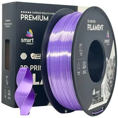 Produktbild von Seiden-PLA-Filament, violett, Smart Print, 1,75 mm, 1000 g