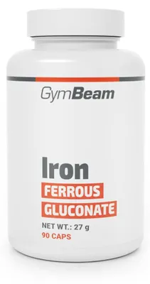 Produktbild von GymBeam - Eisenglukonat, 90 Kapseln