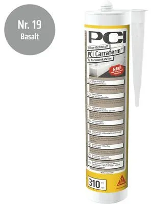 Produktbild von PCI Carraferm® Silikon Dichtstoff für Naturwerksteine basalt 310 ml
