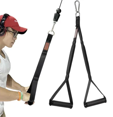 Productafbeelding van Triceps Touw Handvatten met TPR Anti Slip Handgrepen voor Kabelmachines