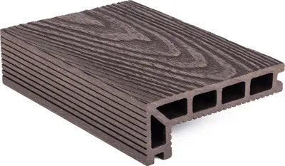 Produktbild von G21 Terrassenbrett G21 Abschlussbrett, 2,5 x 14,8 x 400 cm, Dunkles Holz, WPC G21-6391042