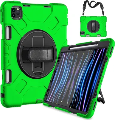 Obrázok produktu pre Puzdro pre iPad Mini 6 8,3" so stojanom a ramenným popruhom Zelené