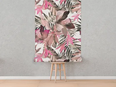 Produktbild von Coloray Fototapete 104x70 cm Latextapete Magicstick - Utensilienblumenblattblätter