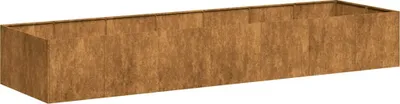 Image de vidaXL Bac à plantes rouillé 280x80x40 cm Acier résistant aux intempéries