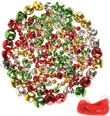 Produktbild von Belletjes Metaal - 200 Stück - Bunte Dekorationsglöckchen - Weihnachtsdekoration - Bastelmaterial
